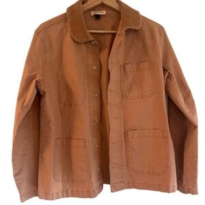 Universal‎ Thread Womens Rust Corduroy Collar Chore Jacket Cotton Blend Size XS